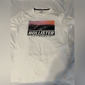 White California Hollister sunset t-shirt, medium